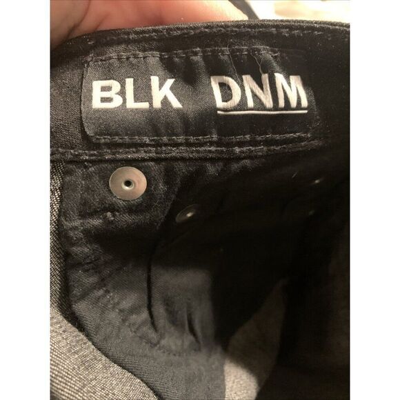 blk dnm jeans Authentic Solid Black High Rise Skinny Denim 25 - Picture 5 of 8